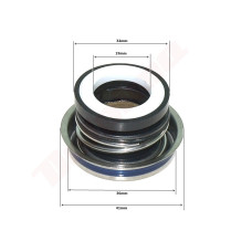 USZCZELNIACZ POMPY WODY  19x32x36mm