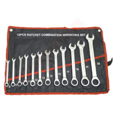 KLUCZE   12 PCS PŁASKO OCZKOWE GRZECHOTKA