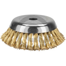 Szczotka stożkowa, mosiężna - premium Ø zew. 155 mm, otwór 25,4 mm