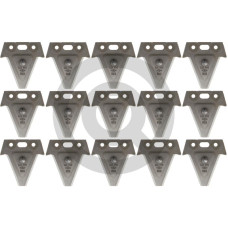 Ostrze noża DM z grzybkiem, Carbodux, gł Einfachklinge glatt mit Pilz / 3-Loch / Carbodux / 15 Stück