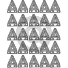 Ostrze noża, Carbodux, gładkie VE25 Einfachklinge glatt / 3-Loch / Carbodux / 25 Stück Ostrze noża, Carbodux, gładkie VE25 Einfachklinge glatt / 3-Loch / Carbodux / 25 Stück