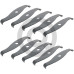 2-Zahn Mulchmesser S-Form 10er Pack Shreeder Blade