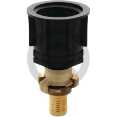 Adapter IBC, wersja długa S60x6 ze złączem kłowym i króćcem do węża 25 mm