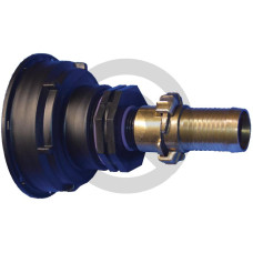 Adapter IBC, wersja krótka S100x8 ze złączem kłowym i króćcem do węża 32 mm