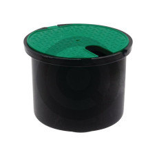 Skrzynka zaworowa okrągła, z zaworem kulowym