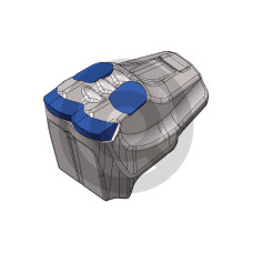 Młotek narzędziowy 4 końcówki, wersja C - BP (1 śruba)