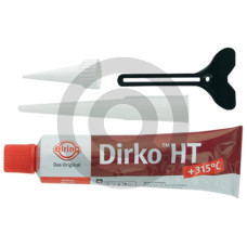 Masa uszczelniająca Dirko HT opakowanie z tubką 70 ml (90 g), krótszym i dłuższym dozownikiem oraz kluczem do tubki