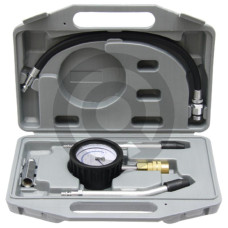 Manometr do pomiaru ciśnienia sprężania  Kompletny zestaw do badań dla wszystkich pojazdów z silnikami benzynowymi.