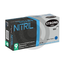 Rękawice jednorazowe, niebieskie, nitrylowe 