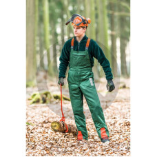 Ogrodniczki z wkładką przeciwprzecięciow wersja C, klasa ochrony przeciwprzecięciowej 1