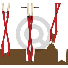 Dołownik JUMBO otwór-Ø 110 - 280 mm, malowany proszkowo