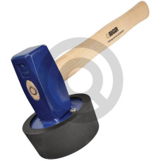 Młotek brukarski zaklinowe drewno i pierścień, trzonek jesionowy 36 cm