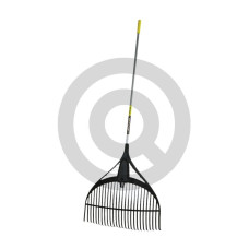 Grabie do liści amerykańskie PVC z metalowym trzonkiem i uchwytem D z powlekanym metalowym trzonkiem, 26 zębów