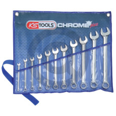 CHROMEplus® Zestaw kluczy płasko-oczkowy 7-el., w torbie