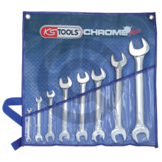 CHROME+ Zestaw podwójnych kluczy szczek6 6-el., w pokrowcu