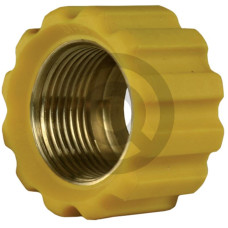 Nakrętka złączna 22x1,5 16,4 mm żółta 