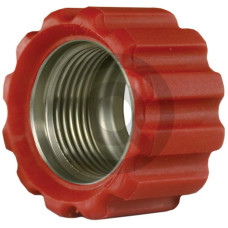 Nakrętka złączna 22x1,5 16,4 mm czerwona VA 