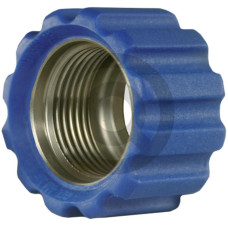 Nakrętka złączna 22x1,5 16,4 mm niebieska VA 